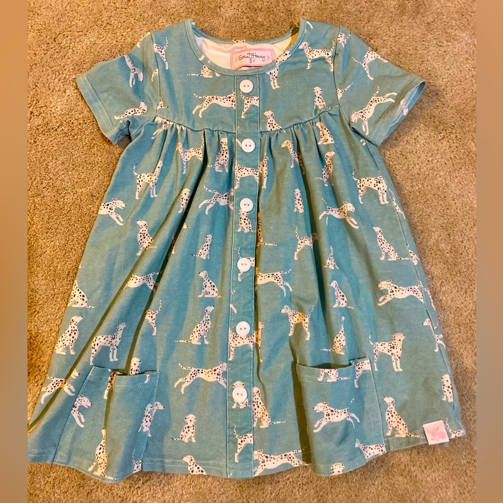 5t sweet honey dog print dress